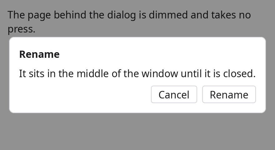 Dialog
